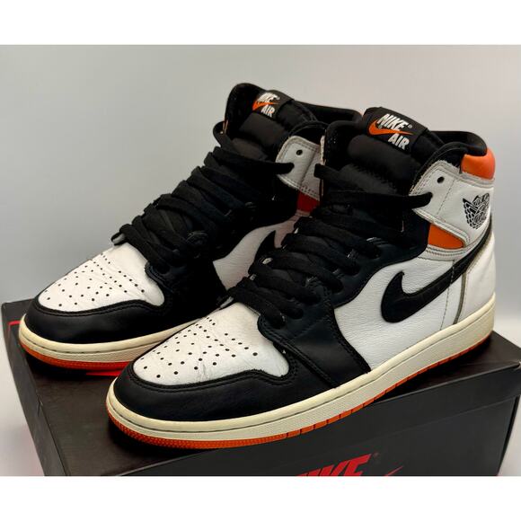Nike Air Jordan 1 Retro High OG Electro Orange 555088-180 Sz 9.5 # 435